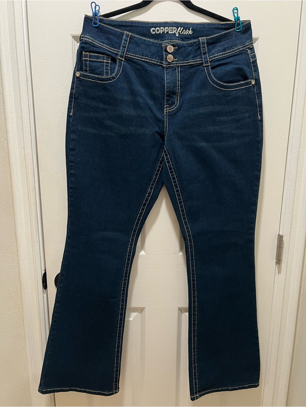 Copper Flash Dark Wash Curvy Jeans Size 12 | Dark Indigo NWOT
